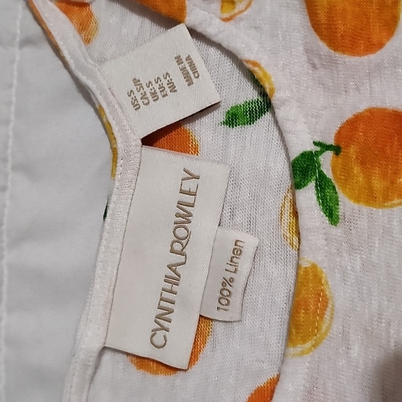 Orange/citrus Cynthia Rowley shirt - Picture 3 of 10